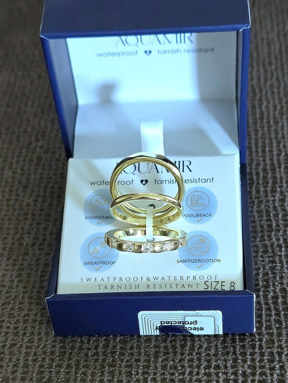 Aquamir Waterproof Triple3️⃣ Ring💍 Set - NIB - Picture 9 of 16